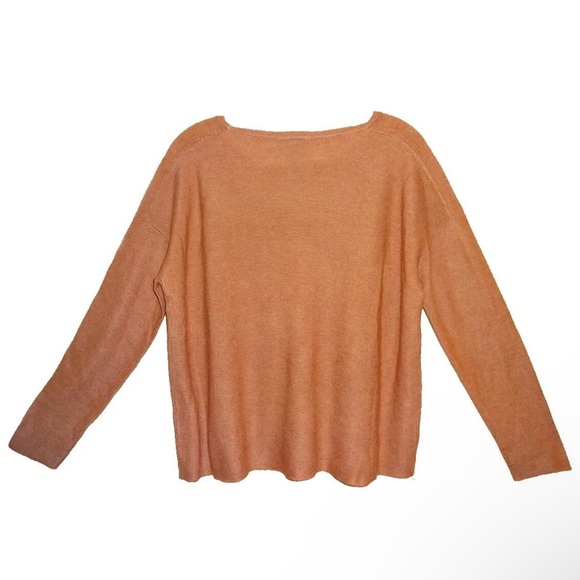 $218 Eileen Fisher Merino Wool Kissed Top Small 6 8 VINTAGE Aztec Brown NWT - Picture 3 of 11